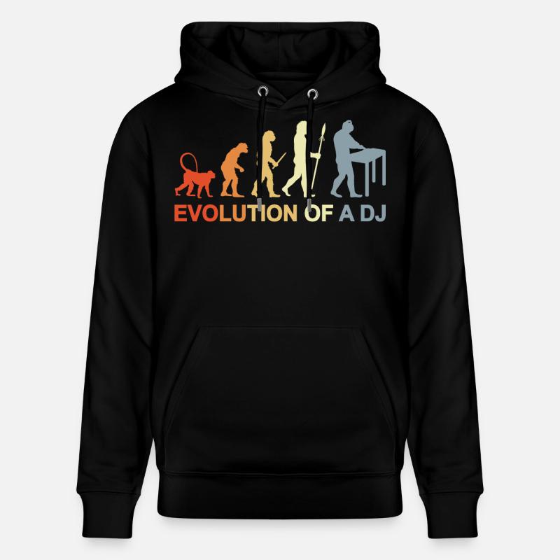 Evolution eines DJ - Stanley/Stella Unisex Bio-Hoodie CRUISER  - Schwarz