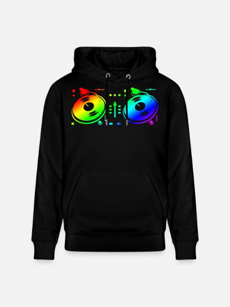 Turntable Disc Jockey - Stanley/Stella Unisex Bio-Hoodie CRUISER  - Schwarz