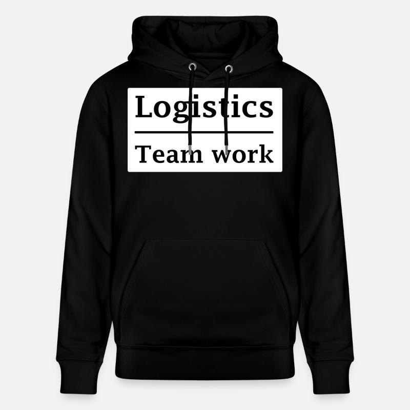 Logistiker Teamarbeit - Stanley/Stella Unisex Bio-Hoodie CRUISER  - Schwarz