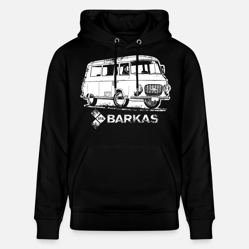 Barkas B1000 blanc - Sweat à capuche bio CRUISER Stanley/Stella Unisexe - noir