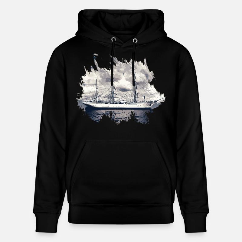 Voilier Gorch Fock - Sweat à capuche bio CRUISER Stanley/Stella Unisexe - noir