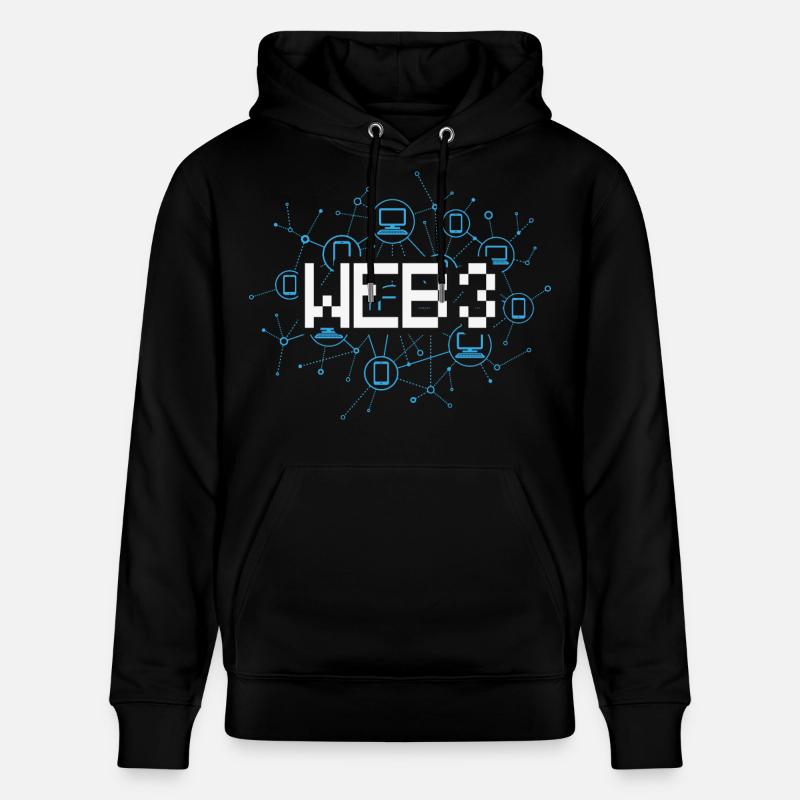Web3 (en anglais) - Sweat à capuche bio CRUISER Stanley/Stella Unisexe - noir