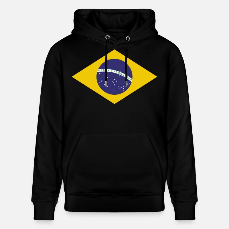 Drapeau de Brasilia - Sweat à capuche bio CRUISER Stanley/Stella Unisexe - noir