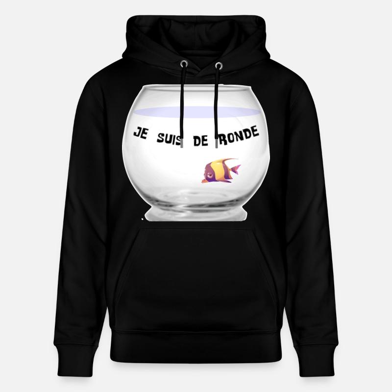 Poisson - Sweat à capuche bio CRUISER Stanley/Stella Unisexe - noir