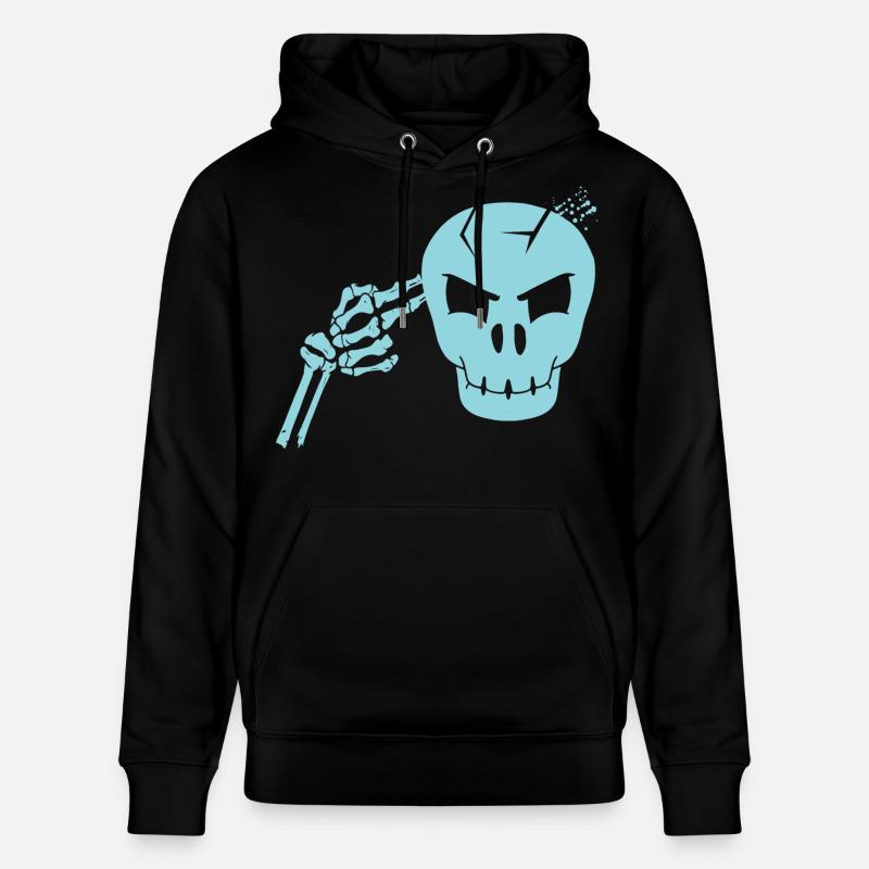 Coup de tête de crâne - Sweat à capuche bio CRUISER Stanley/Stella Unisexe - noir