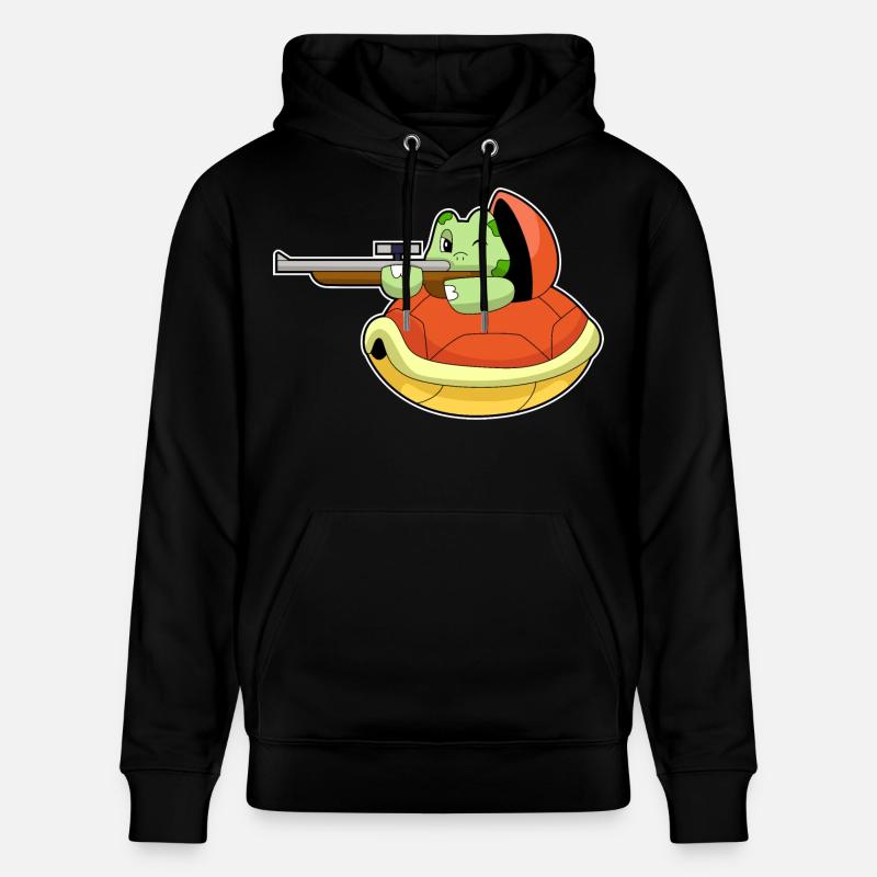 Fusil de sniper Turtle - Sweat à capuche bio CRUISER Stanley/Stella Unisexe - noir