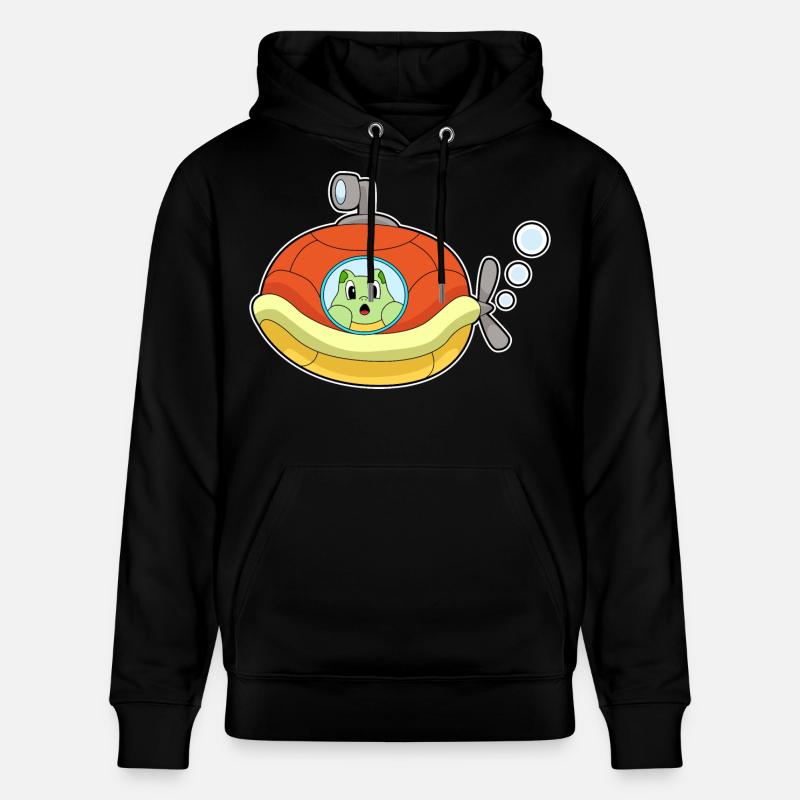 Tortue sous-marine - Sweat à capuche bio CRUISER Stanley/Stella Unisexe - noir