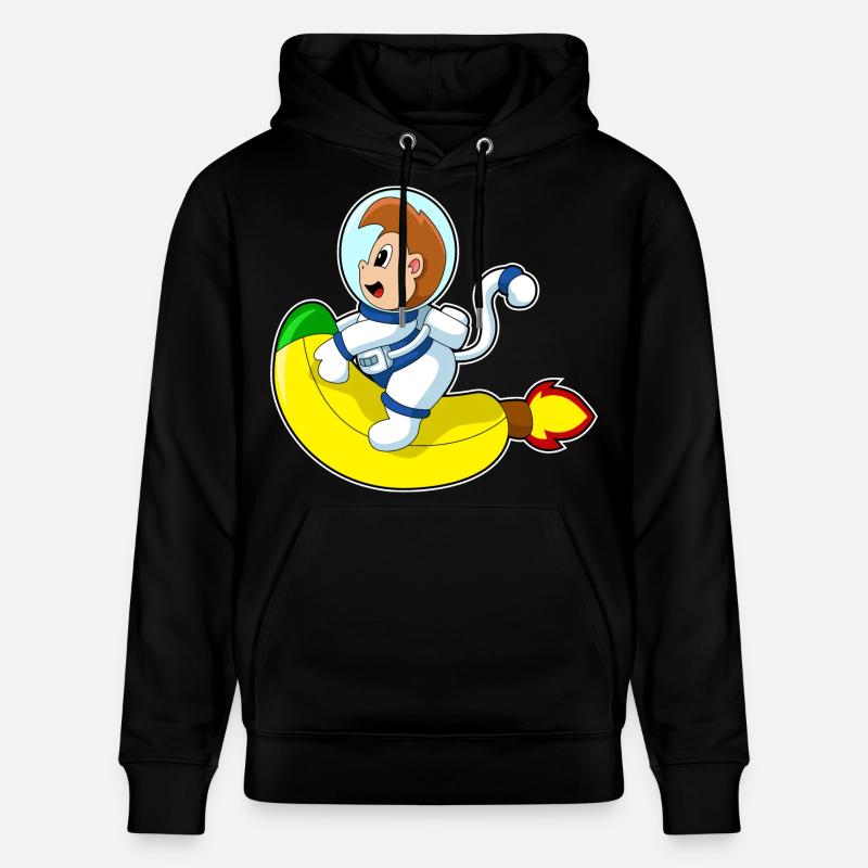 Monkey Banana Astronaute - Sweat à capuche bio CRUISER Stanley/Stella Unisexe - noir