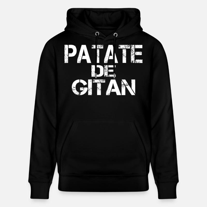 Patate de GITAN - Sweat à capuche bio CRUISER Stanley/Stella Unisexe - noir