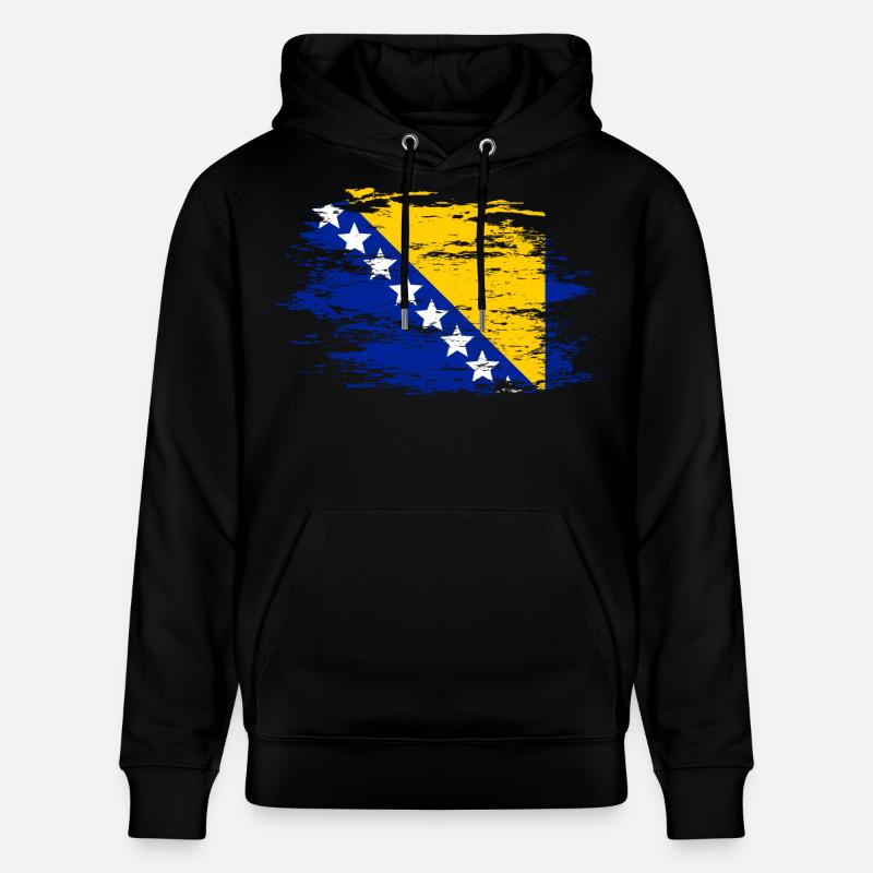 Drapeau bosnien utilisé - Sweat à capuche bio CRUISER Stanley/Stella Unisexe - noir