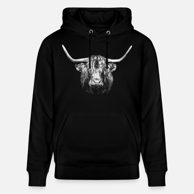 Stier - Stanley/Stella Unisex Bio-Hoodie CRUISER  - Schwarz