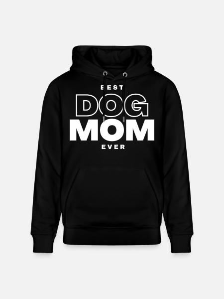 Best Dog Mama - Stanley/Stella CRUISER Unisex Organic Hoodie - black