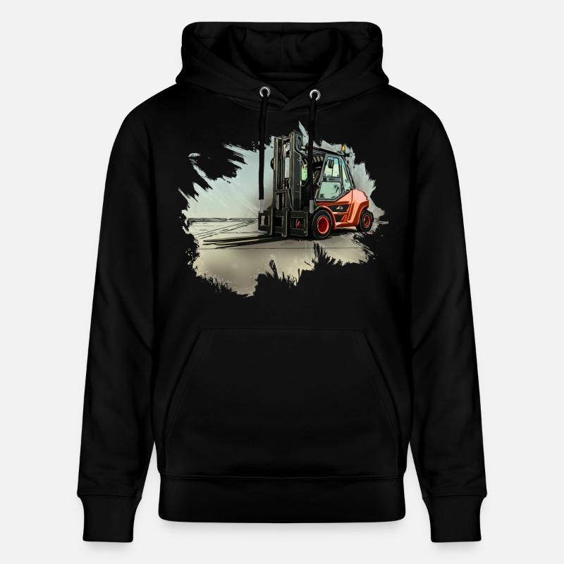 Chariot élévateur - Sweat à capuche bio CRUISER Stanley/Stella Unisexe - noir