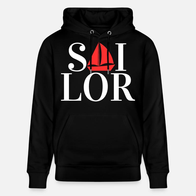 Capitaine Sailor Sailing - Sweat à capuche bio CRUISER Stanley/Stella Unisexe - noir