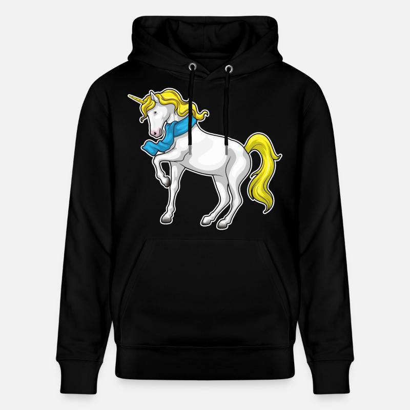 Foulard licorne - Sweat à capuche bio CRUISER Stanley/Stella Unisexe - noir