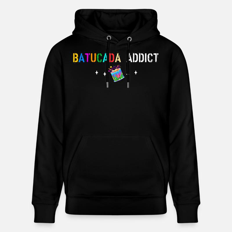 Batucada addict - Sweat à capuche bio CRUISER Stanley/Stella Unisexe - noir