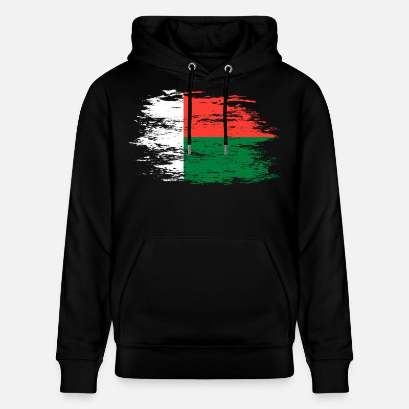 Drapeau de Madagascar utilisé - Sweat à capuche bio CRUISER Stanley/Stella Unisexe - noir