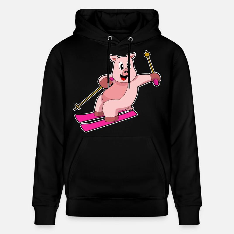 Pig Skier Ski - Sweat à capuche bio CRUISER Stanley/Stella Unisexe - noir