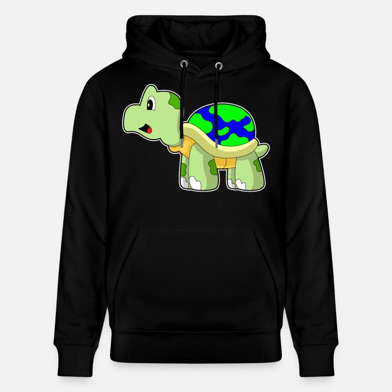 Schildkröte Erde - Stanley/Stella Unisex Bio-Hoodie CRUISER  - Schwarz