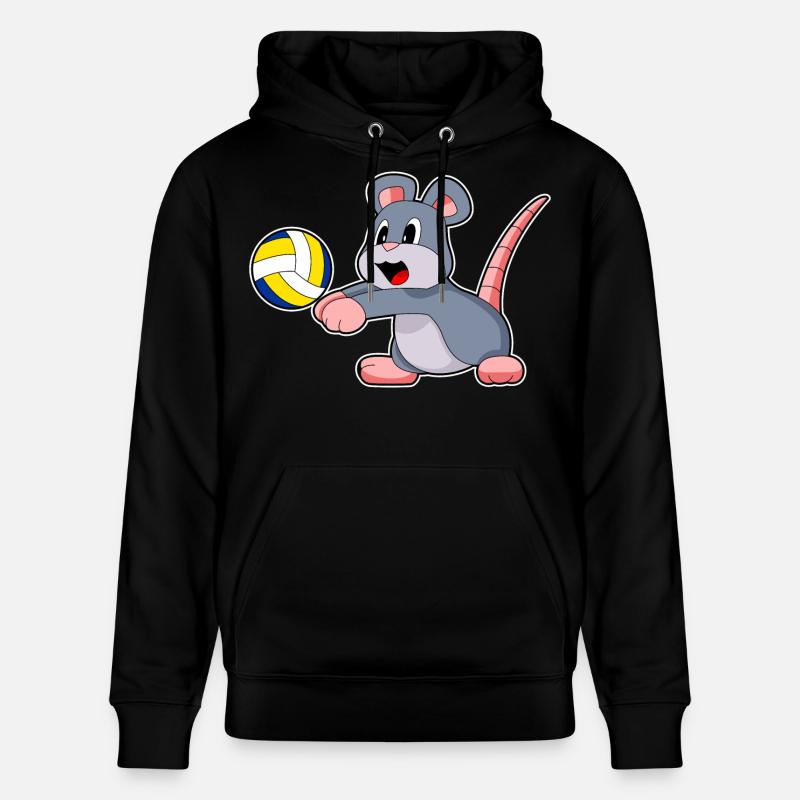 Volleyball de souris - Sweat à capuche bio CRUISER Stanley/Stella Unisexe - noir