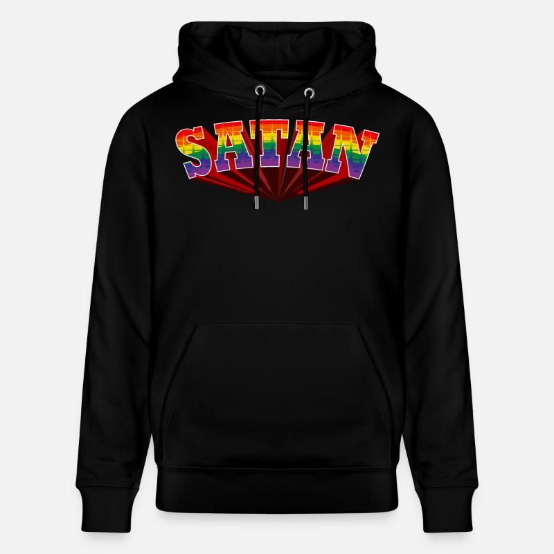 Texte de Satan Rainbow - Sweat à capuche bio CRUISER Stanley/Stella Unisexe - noir