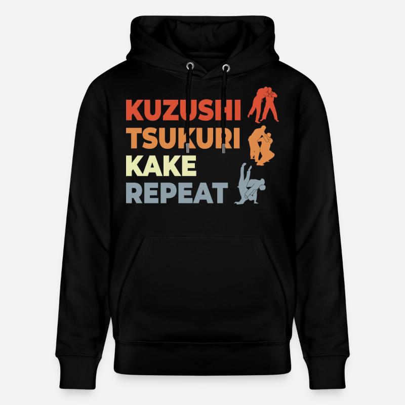 Judo Techniques - Sweat à capuche bio CRUISER Stanley/Stella Unisexe - noir