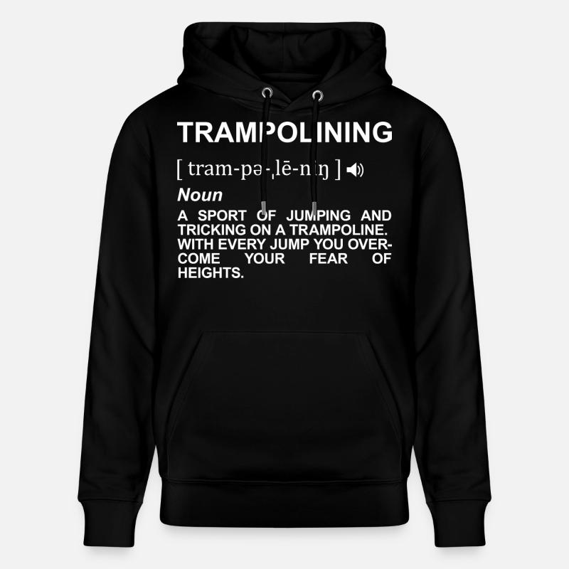 Trampoline Jumping Signification - Sweat à capuche bio CRUISER Stanley/Stella Unisexe - noir