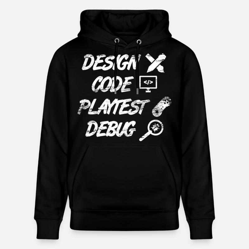 Programmation de jeux - Sweat à capuche bio CRUISER Stanley/Stella Unisexe - noir