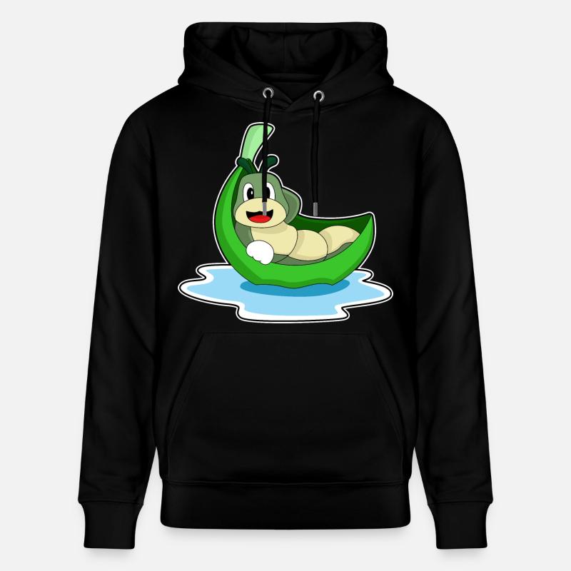 Caterpillar Leaf Boat - Sweat à capuche bio CRUISER Stanley/Stella Unisexe - noir