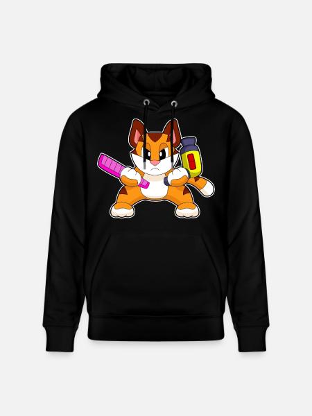 Tiger Coiffeur Peigne Sèche-cheveux - Sweat à capuche bio CRUISER Stanley/Stella Unisexe - noir