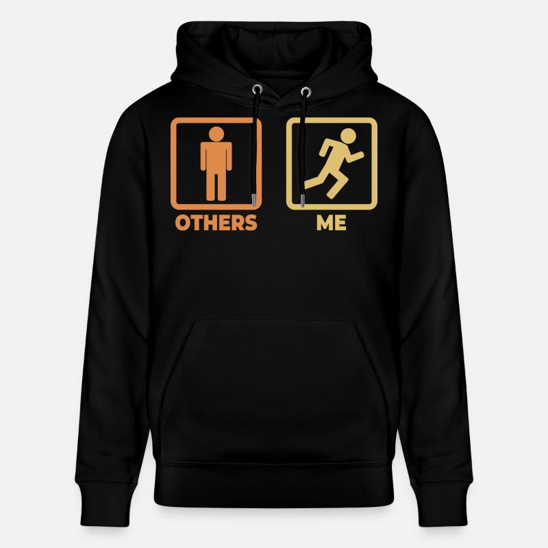 Figurines de bâton de coureur - Sweat à capuche bio CRUISER Stanley/Stella Unisexe - noir
