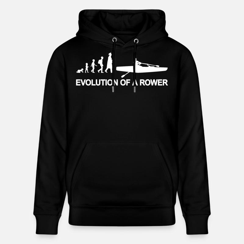 Child to rower Evolution - Stanley/Stella CRUISER Unisex Organic Hoodie - black