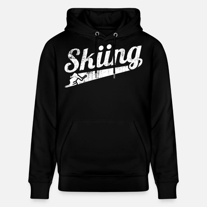 Skieur de compétition - Sweat à capuche bio CRUISER Stanley/Stella Unisexe - noir