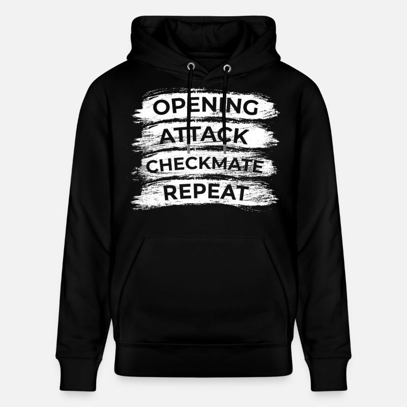 Techniques d’échecs - Sweat à capuche bio CRUISER Stanley/Stella Unisexe - noir