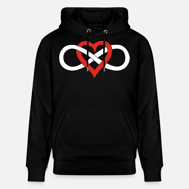 Amour infini (blanc) - Sweat à capuche bio CRUISER Stanley/Stella Unisexe - noir