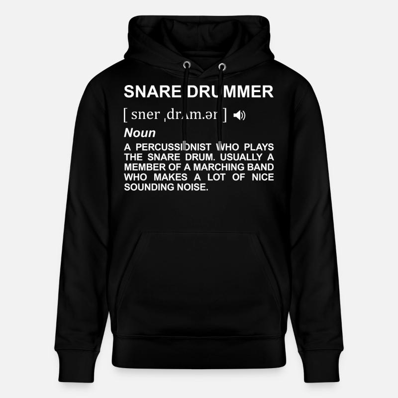 Définition du batteur - Sweat à capuche bio CRUISER Stanley/Stella Unisexe - noir