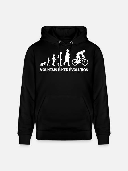From child to mountain biker - Stanley/Stella CRUISER Unisex Organic Hoodie - black
