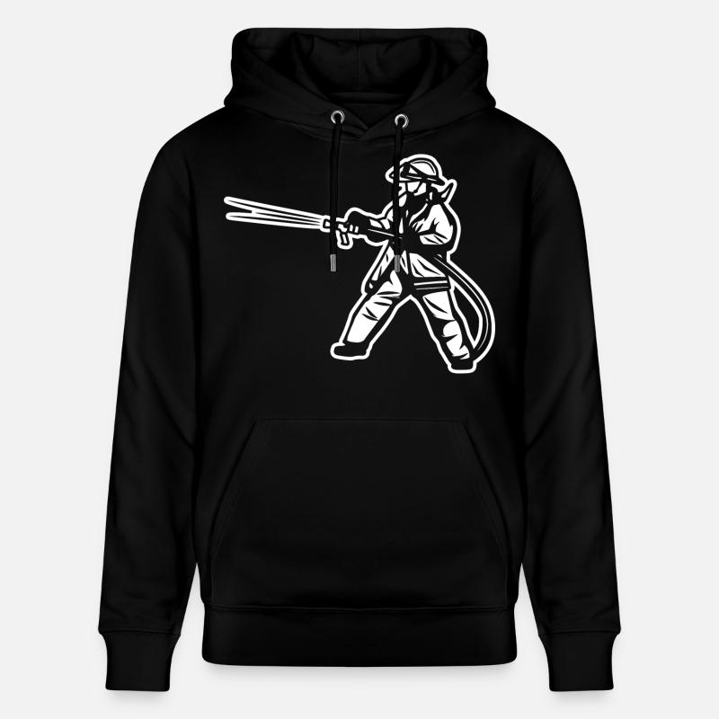 Pompier - Sweat à capuche bio CRUISER Stanley/Stella Unisexe - noir