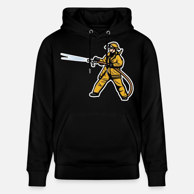 Garçon pompier - Sweat à capuche bio CRUISER Stanley/Stella Unisexe - noir