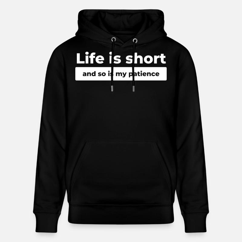 Citation de la vie drôle - Sweat à capuche bio CRUISER Stanley/Stella Unisexe - noir
