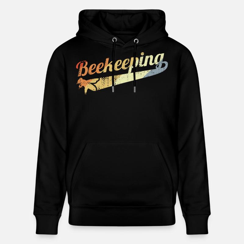 Apiculture vintage - Sweat à capuche bio CRUISER Stanley/Stella Unisexe - noir
