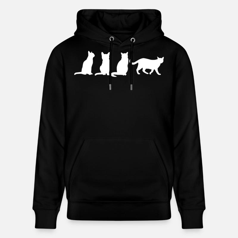 Drôles de chats - Sweat à capuche bio CRUISER Stanley/Stella Unisexe - noir