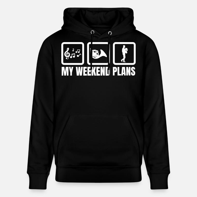 Mes projets pour le week-end - Sweat à capuche bio CRUISER Stanley/Stella Unisexe - noir