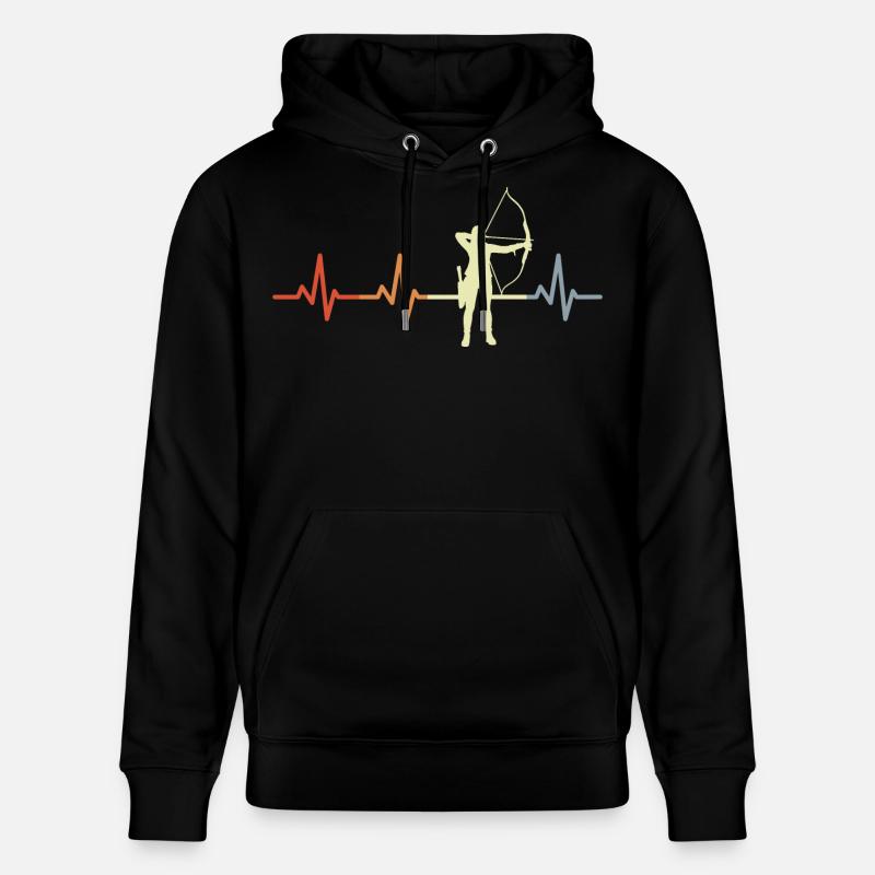 Ligne Archer Heart - Sweat à capuche bio CRUISER Stanley/Stella Unisexe - noir