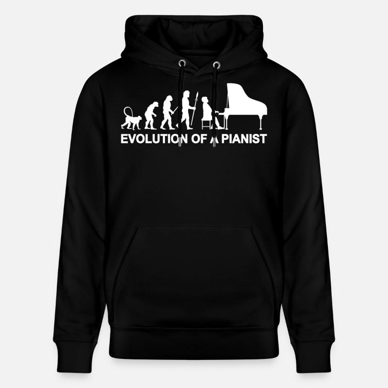 Évolution d’un pianiste - Sweat à capuche bio CRUISER Stanley/Stella Unisexe - noir