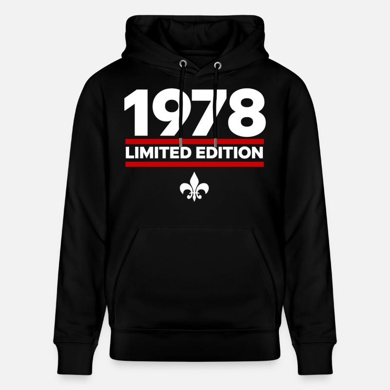 Édition limitée de 1978 - Sweat à capuche bio CRUISER Stanley/Stella Unisexe - noir