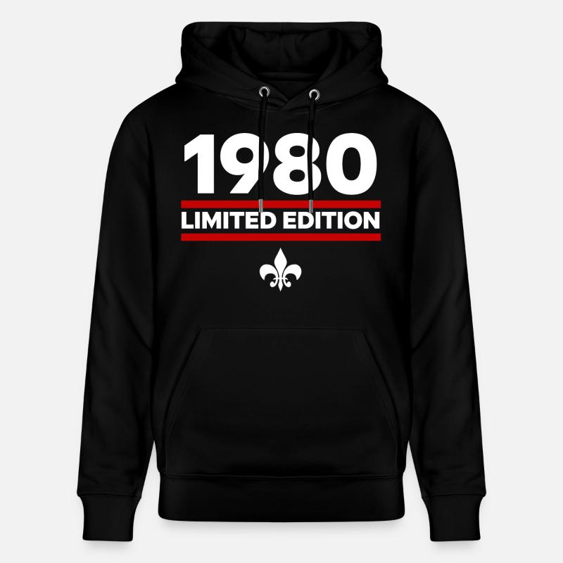 Édition limitée de 1980 - Sweat à capuche bio CRUISER Stanley/Stella Unisexe - noir