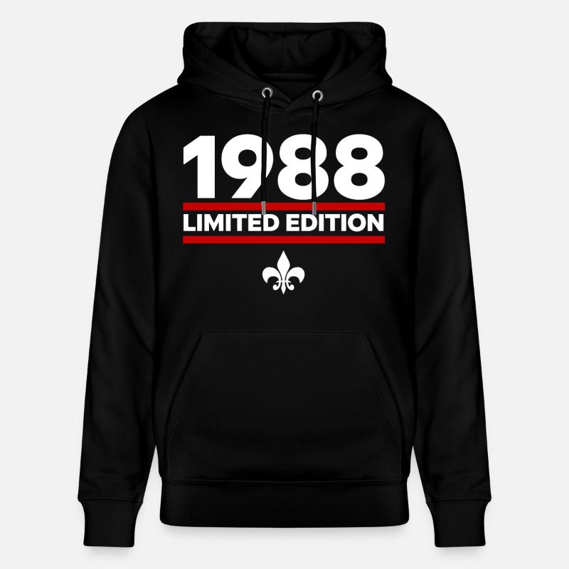 1988 Édition limitée - Sweat à capuche bio CRUISER Stanley/Stella Unisexe - noir