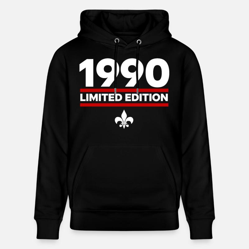 1990 Édition limitée - Sweat à capuche bio CRUISER Stanley/Stella Unisexe - noir