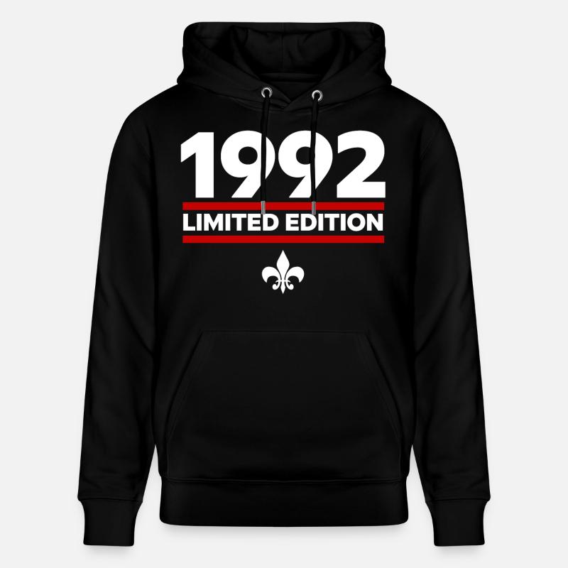1992 Édition limitée - Sweat à capuche bio CRUISER Stanley/Stella Unisexe - noir